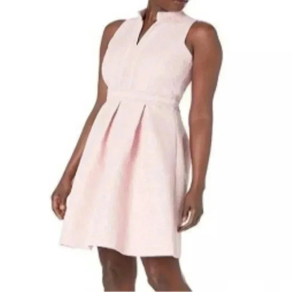 Pappagallo Size 10 Ballet Pink Dress Pleated Formal Party